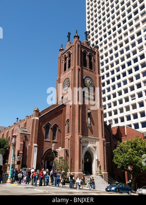 Alte Str. Marys Kathedrale in Chinatown San Francisco Stockfoto