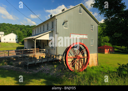 Stantons Mühle, Fichte Wald Handwerker Dorf Grantsville, Maryland, USA Stockfoto