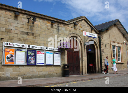 Bahnhof in Glossop, Derbyshire, England, U.K Stockfoto