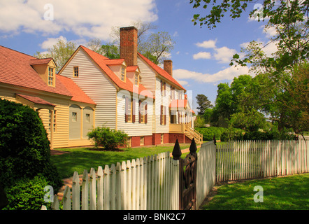 Das St. George Tucker-Haus in der Altstadt, Colonial Williamsburg, Virginia, USA Stockfoto