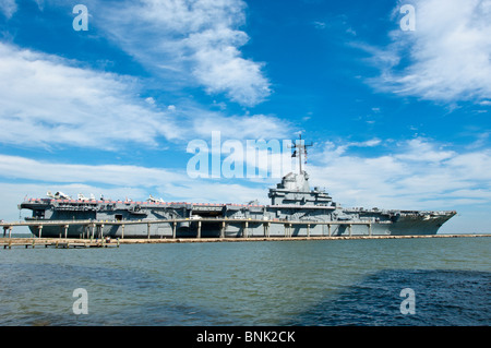 Texas, Fronleichnam. Die USS Lexington Aircraft Carrier Museum. Stockfoto