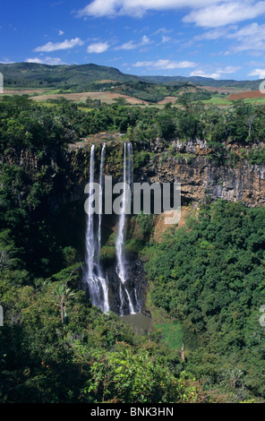 Wasserfälle von Chamarel. Black River District. Insel Mauritius. Indischer Ozean Stockfoto