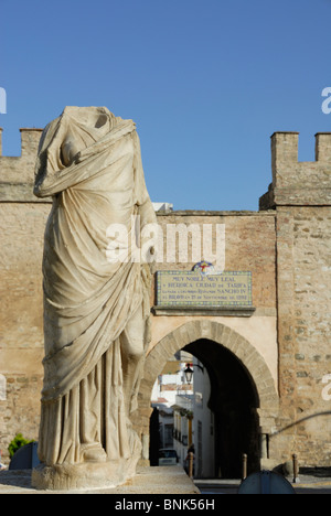 Tarifa alten Eingang Stadttor Puerta de Jerez "Costa De La Luz" Cadiz Provinz Spanien Stockfoto