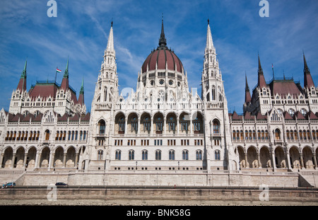 Országház Parlamentsgebäude in Budapest Stockfoto