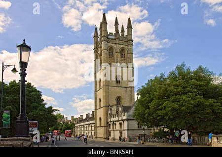 UK Oxford Magdalen College Great Tower Stockfoto