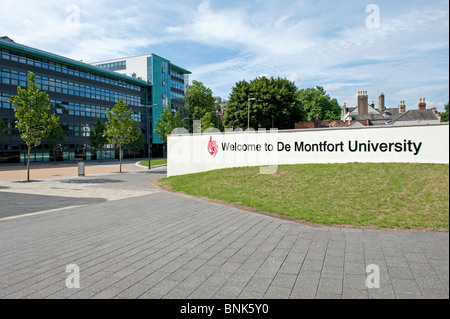 Hugh Aston Gebäude für & Wirtschaftsrecht an der De Montfort University in Leicester City. Stockfoto