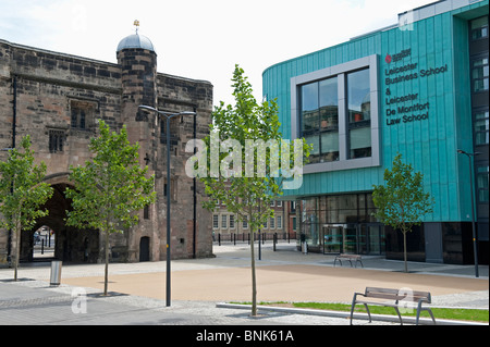 Hugh Aston Gebäude für & Wirtschaftsrecht an der De Montfort University in Leicester City. Stockfoto