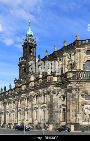 Katholische Hofkirche, Dom, erbaut 1739 1751 im Barockstil, Deutschland, Sachsen, Dresden Stockfoto