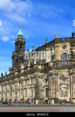 Katholische Hofkirche, Dom, erbaut 1739 1751 im Barockstil, Deutschland, Sachsen, Dresden Stockfoto