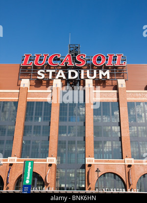 Lucas Oil Stadium, Heimat der Indianapolis Colts und Standort des Superbowl XLVI in 2012 Stockfoto