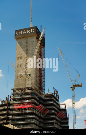 Bau von Shard London England UK Juli 2010 Stockfoto