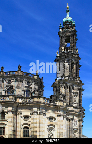 Katholische Hofkirche, Dom, erbaut 1739 1751 im Barockstil, Deutschland, Sachsen, Dresden Stockfoto