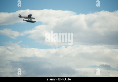 Wasserflugzeug um Lake Hood Seaplane Base Anchorage Alaska Stockfoto