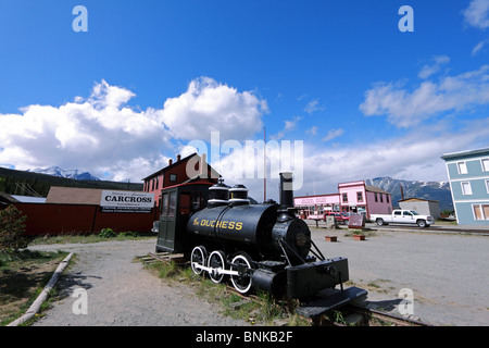 Alten trainieren die Herzogin in Carcross, Yukon, Kanada Stockfoto