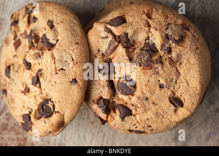 Haufen von amerikanische Schokoladenkekse Stockfoto