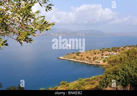Friedliche Ag.Konstantinos Bay auf der Ionischen Insel Kefalonia, Griechenland. Stockfoto