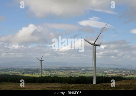 Windkraftanlagen, Windparks Whitelee, in der Nähe von Glasgow, Schottland Stockfoto