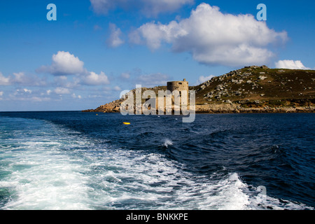 Tresco; Cromwells Burg; Isles of Scilly Stockfoto