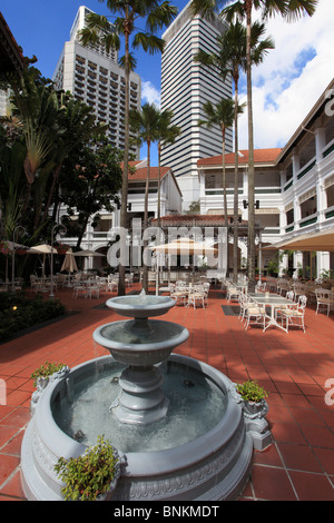 Singapur, Raffles Hotel Hof, Stockfoto