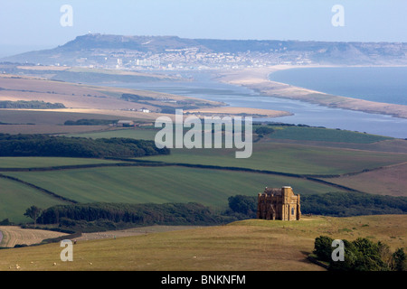 St. Catherines Kloster Hügel in der Nähe von Abbotsbury Dorset Portland über südlichen England uk gb Stockfoto