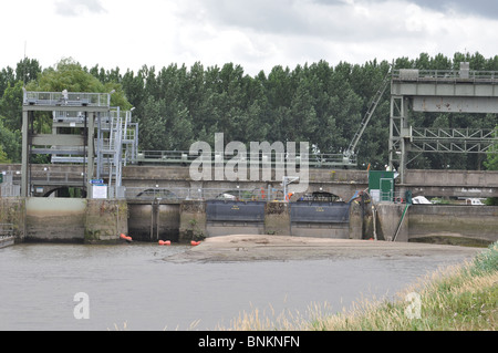 Denver Schleuse, Fluss Great Ouse, Norfolk Stockfoto