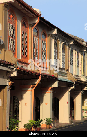 Melaka, Malaysia Malacca, typische Peranakan Häuser, traditionelle Architektur, Stockfoto