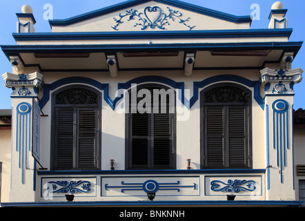 Malaysia, Melaka, Malacca, typische Peranakan Haus, traditionelle Architektur, Stockfoto