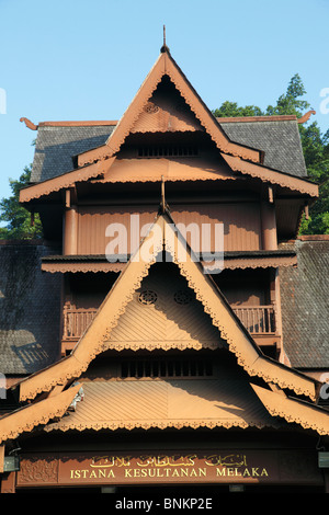 Melaka, Malaysia Malacca Sultanate Palace, Stockfoto