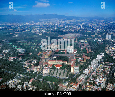 Luftbild oben Universidad Nacional Autónoma de México nationale Autonome Universität von Mexico UNAM Stockfoto