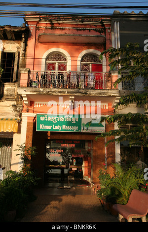 Klassische Massage, Kampot, Kambodscha Stockfoto