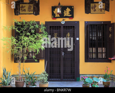 Malaysia, Melaka, Malacca, typische Peranakan Haus, traditionelle Architektur, Stockfoto