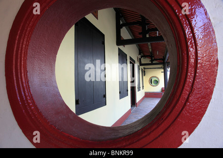 Malaysia, Melaka, Malacca, typische Peranakan Haus, traditionelle Architektur, Stockfoto