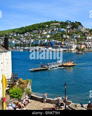 Unteren Fähre Dartmouth, Kingswear in Devon, Großbritannien Stockfoto