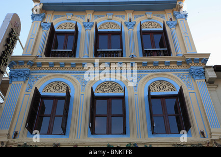 Malaysia, Melaka, Malacca, typische Peranakan Haus, traditionelle Architektur, Stockfoto