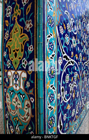 Malaysia, Kuala Lumpur, Museum für islamische Kunst, Keramik Wanddetail, Dekoration, Stockfoto