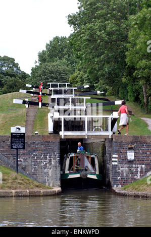 Watford sperrt, Grand Union Canal, Northamptonshire, England, UK Stockfoto