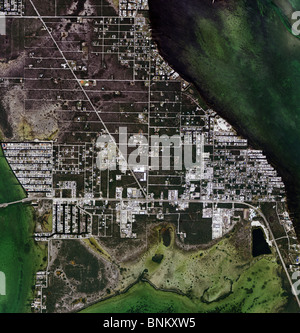 Luftbildkarte Draufsicht Big Pine Key Florida keys Stockfoto