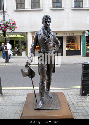 Beau Brummell Regency Dandy Statue Jermyn Street London Stockfoto