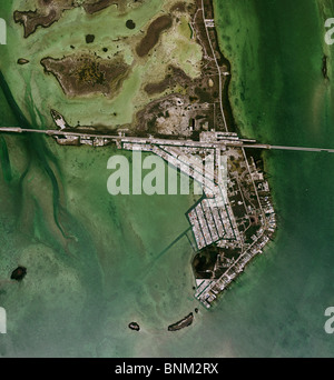 Luftbildkarte Draufsicht Summerland Key Florida keys Stockfoto