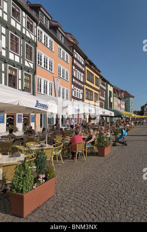 Bereich Aufnahme BRD Bar Bundesrepublik Café Café Kaffee Deutschland Dom Platz Erfurt Europa Hotel Gastronomie Stockfoto