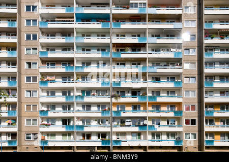 Architektur-Feld BRD Balkon Balkone Bundesrepublik Deutschland Europa Fassade Hochbau bauen aufzeichnen Stockfoto