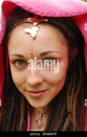 Rosa Fee Glastonbury Somerset UK Stockfoto