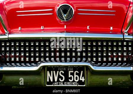 Rot 1958 Buick special. Buick 2 Tür spezielle Cabrio. Amerikanischen fünfziger Jahre Oldtimer Stockfoto