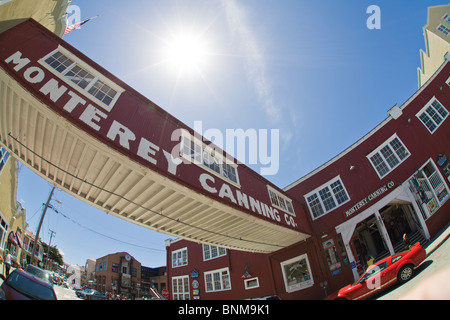 Historischen Cannery Row, Einkaufsmöglichkeiten, Restaurants und Entertainment-Bereich in Monterey, California Stockfoto
