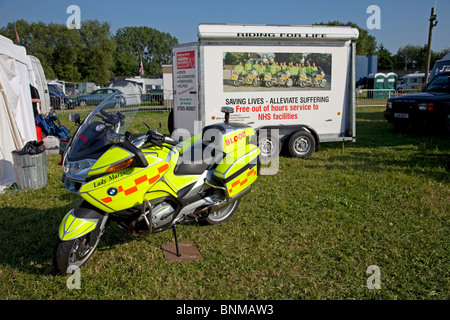 Reiten für Leben Motorrad und beim Jazzfestival Upton auf Severn UK Stockfoto