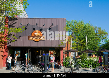 Coffee-Shop Mont Royal Avenue Plateau Mont-Royal Montreal Kanada Stockfoto