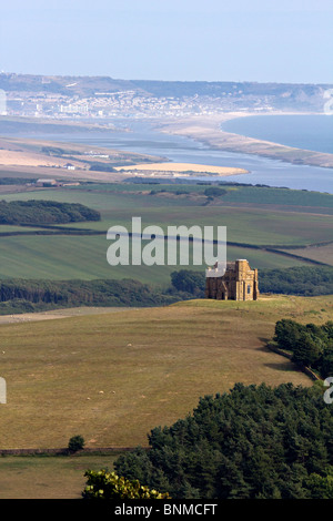 St. Catherines Kloster Hügel in der Nähe von Abbotsbury Dorset Portland über südlichen England uk gb Stockfoto