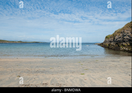 Sandstrand und Blick auf den Ozean Stockfoto