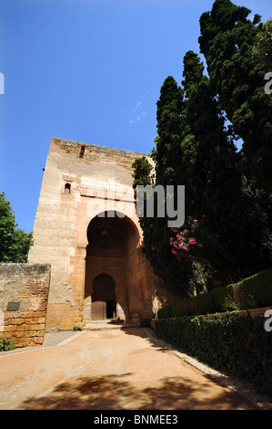 Die Justiz Tor der monumentalsten der Alhambra externe Tore Stockfoto