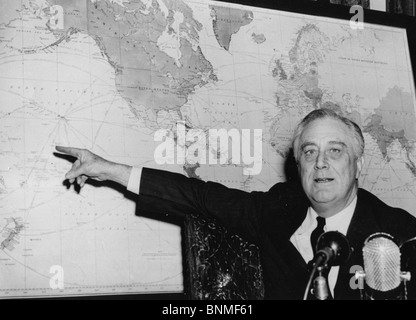 FRANKLIN D ROOSEVELT (1882-1945) 32. Präsident der Vereinigten Staaten im Jahre 1942 Stockfoto